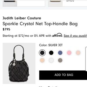 Judith Leiber Couture Sparkle Crystal Net Top-Handle Bag